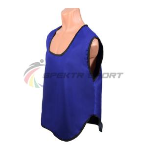 Купить Манишка футбольная односторонняя Spektr Sport синяя, р.36-40 в Татарске 