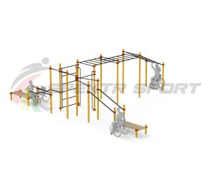 Купить Спортивный комплекс для инвалидов-колясочников WRK-D23_76mm в Татарске 