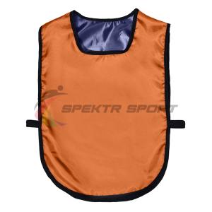 Купить Манишка футбольная двусторонняя универсальная Spektr Sport оранжево-синяя в Татарске 