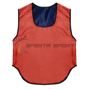 Купить Манишка футбольная двусторонняя Spektr Sport красно-синяя р. 36-40 в Татарске 