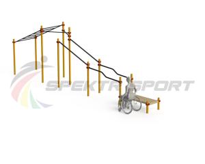 Купить Спортивный комплекс для инвалидов-колясочников WRK-D22_76mm в Татарске 
