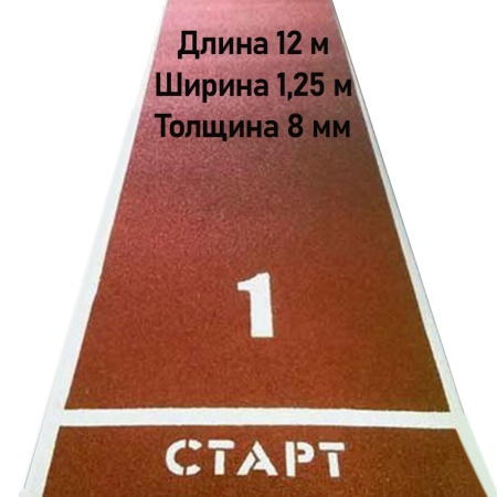 Купить Дорожка для разбега 12 м х 1,25 м. Толщина 8 мм в Татарске 